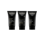 Karin Herzog Glow Kit Travel Size – includes three sleek black tubes: Professional Cleansing Gel, Essential Mask with 2% oxygen, and Mild Scrub, displayed upright against a white background.
